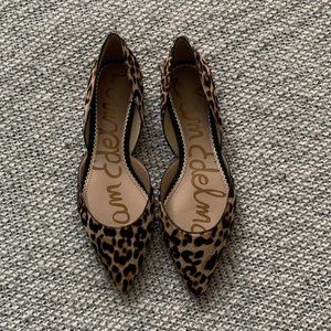 NWT Sam Edelman - Size Women's 8.5 - Rodney D’Orsay Real Fur Flats